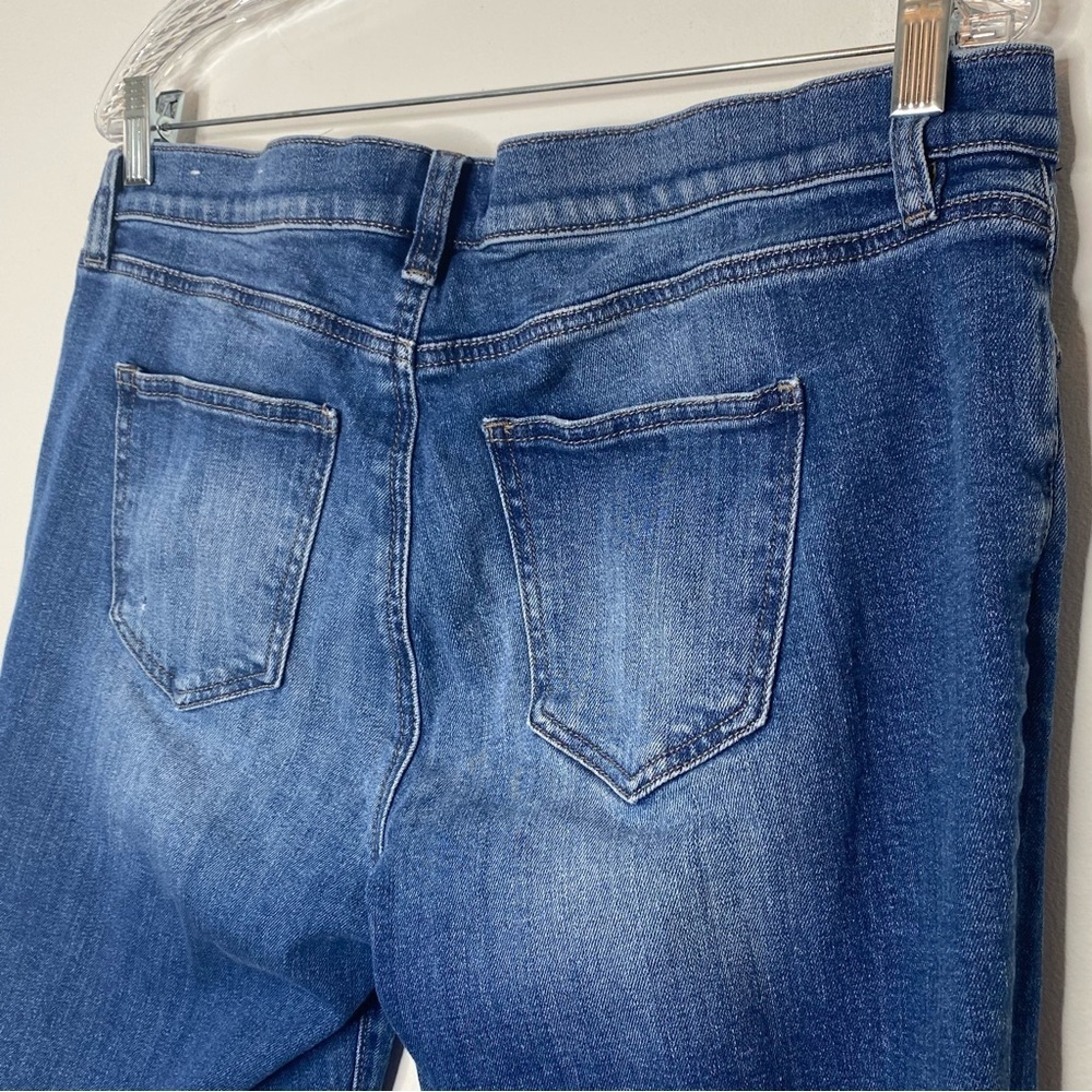Loft Outlet Button Fly Distressed Boyfriend Jeans - Picture 6 of 10